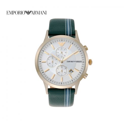 Đồng hồ nam Emporio Armani Renato dây da AR11233 - màu xanh lá