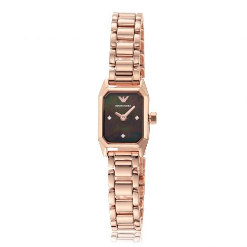 Đồng hồ nữ Emporio Armani Gioia dây thép không gỉ AR11247 - màu rose gold