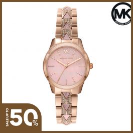 Đồng hồ nữ Michael Kors Runway Mercer dây thép không gỉ DFMK6856