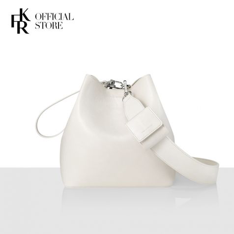 Túi đeo chéo nữ Find Kapoor PINGO BAG 20 CRINKLED T EDITION SET FBPG20TRAIV - màu trắng ngà