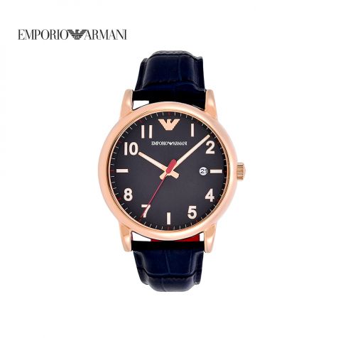 Đồng hồ nam Emporio Armani dây da - xanh dương