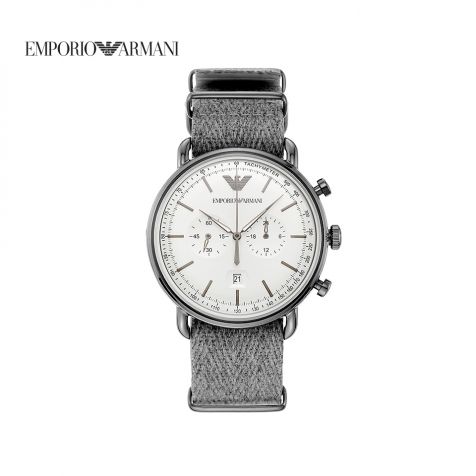 Đồng hồ nam Emporio Armani dây vải AR11240 - xám