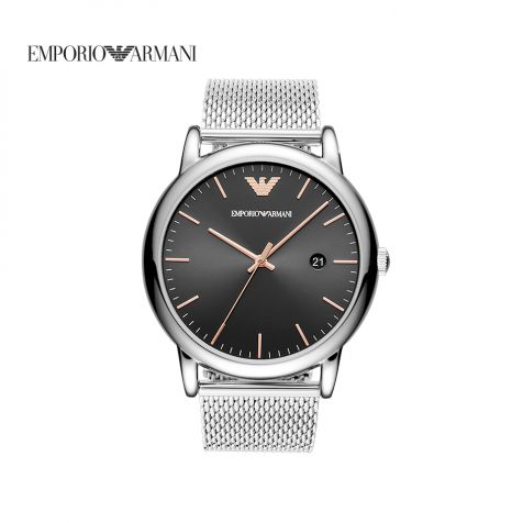 Đồng hồ nam Emporio Armani Luigi thép không gỉ-bạc
