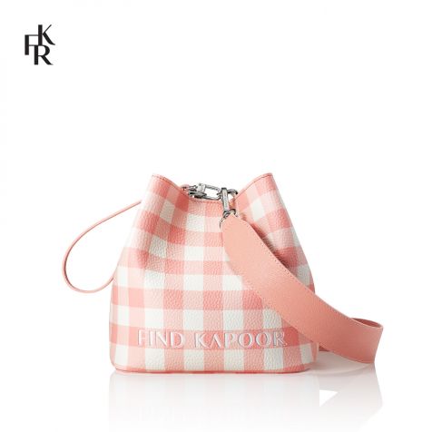 Túi đeo chéo nữ Find Kapoor Pingo Bag 20 Check Solid Set - màu hồng