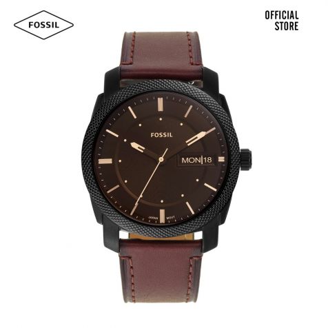 Đồng hồ nam Fossil Machine FS5901 dây da- màu nâu