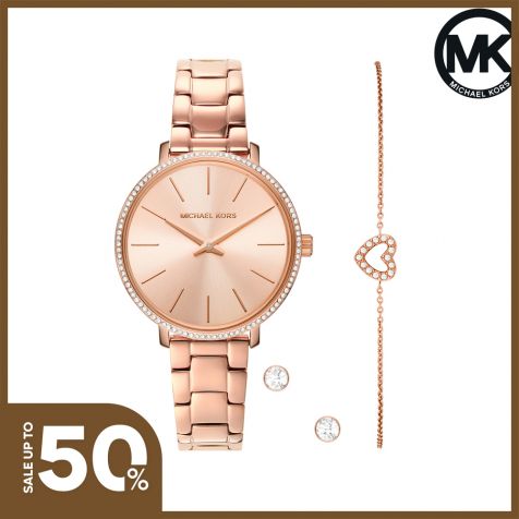 Đồng hồ nữ Michael Kors PYPER dây thép không gỉ MK1040 - vàng hồng