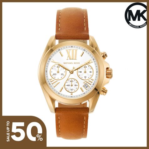 Đồng hồ nữ Michael Kors Bradshaw MK2961 dây da- nâu