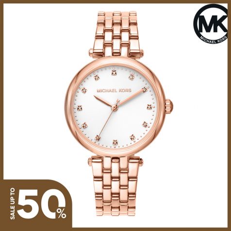 Đồng hồ nữ Michael Kors DIAMOND DARCI thép không gỉ MK4568- màu vàng hồng