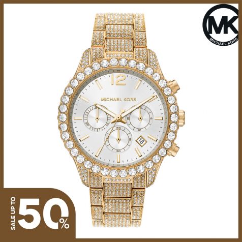 Đồng hồ nữ Michael Kors LAYTON dây thép không gỉ MK6941 - màu vàng