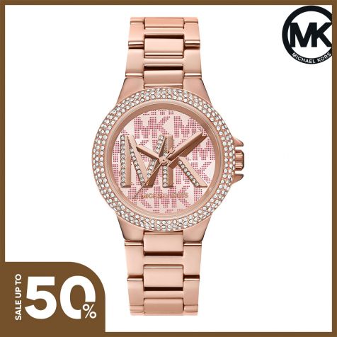 Đồng hồ nữ Michael Kors dây thép không gỉ MK7197 - màu vàng hồng