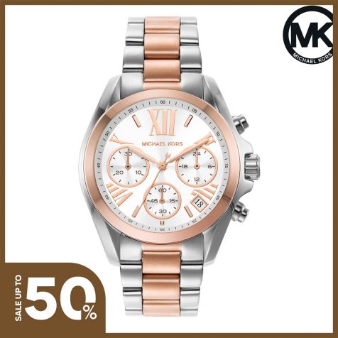 Đồng hồ nữ Michael Kors BRADSHAW MK7258 dây thép không gỉ - hai màu